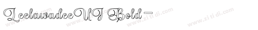 LeelawadeeUI Bold字体转换